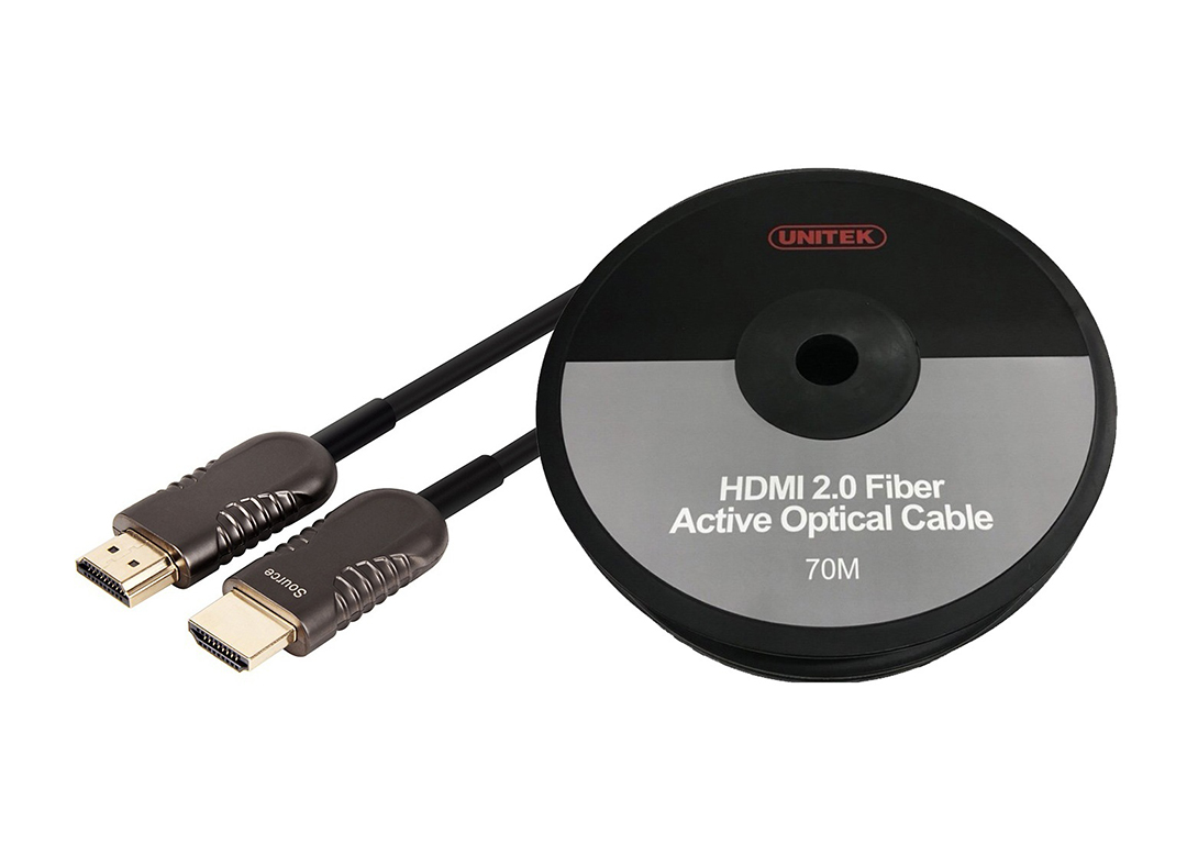 Cáp HDMI 2.0 4K Ultpro active optical dài 70m UNITEK Y-C1035BK