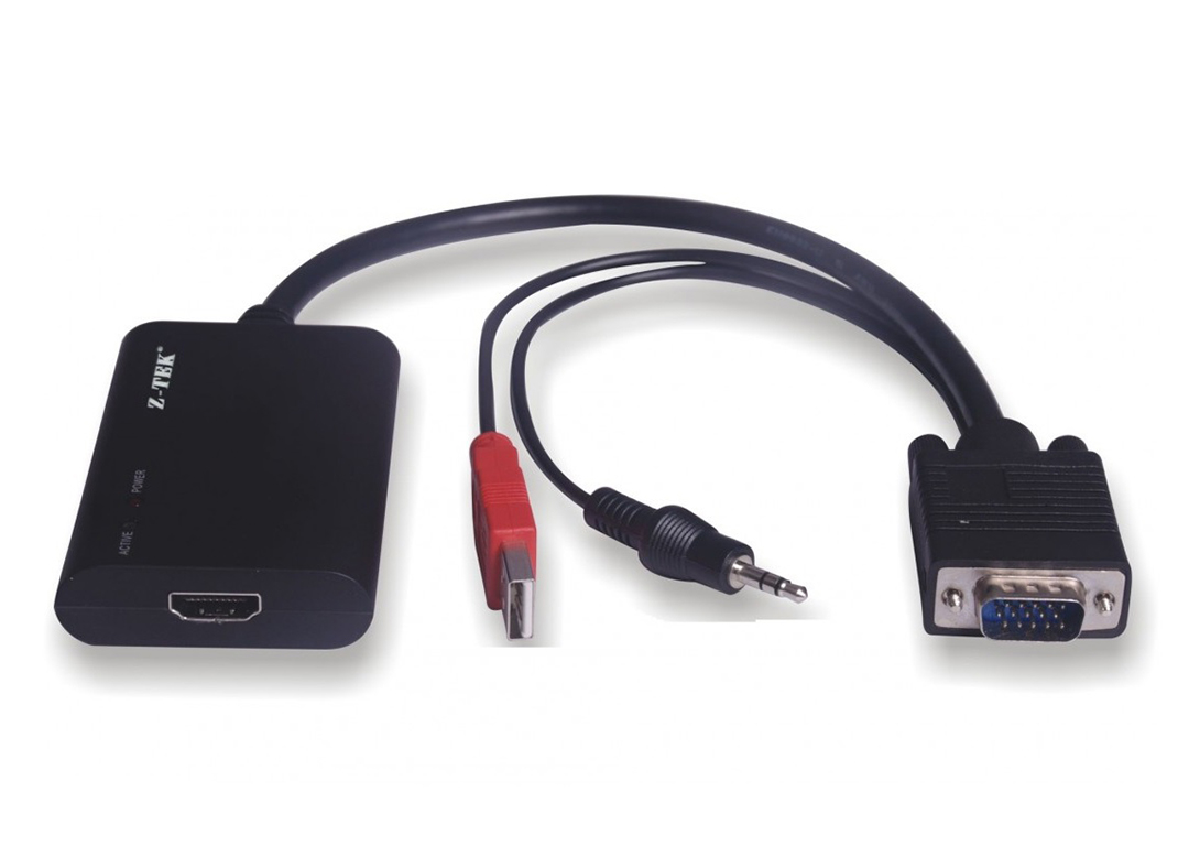 Cáp VGA sang HDMI + USB + Audio ZTEK ZE577C