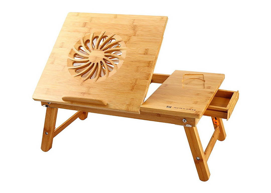 BÀN LAPTOP + FAN NNEWVANTE BAMBOO (BWZ-ZS9F)